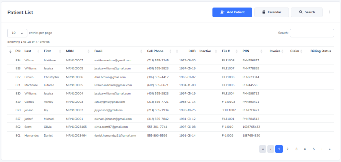 Recent Encounters Section