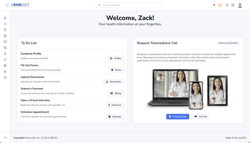 Patient Portal Access Screen