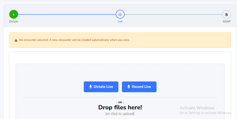 Documents Section View